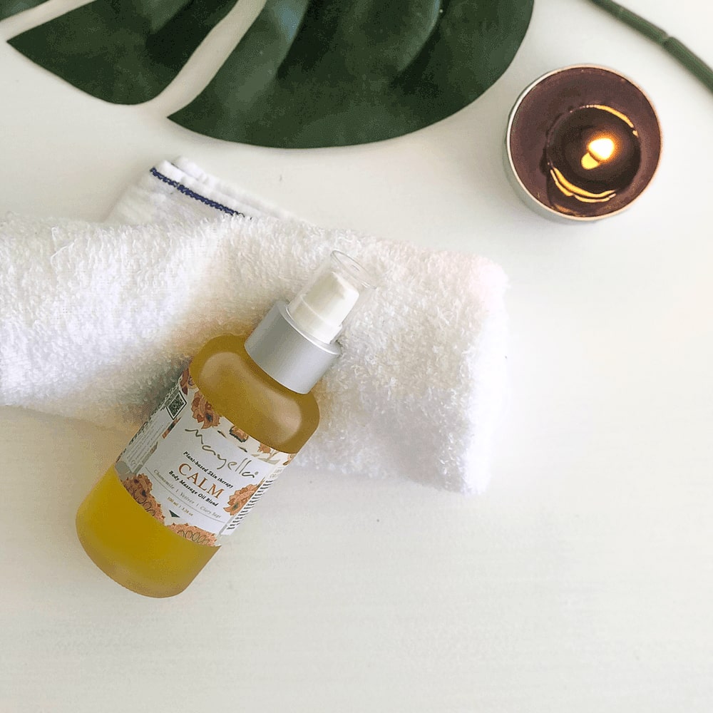 Calm Massage Oil Blend: Feel the peace within, soothe your Soul, calm and comfort.