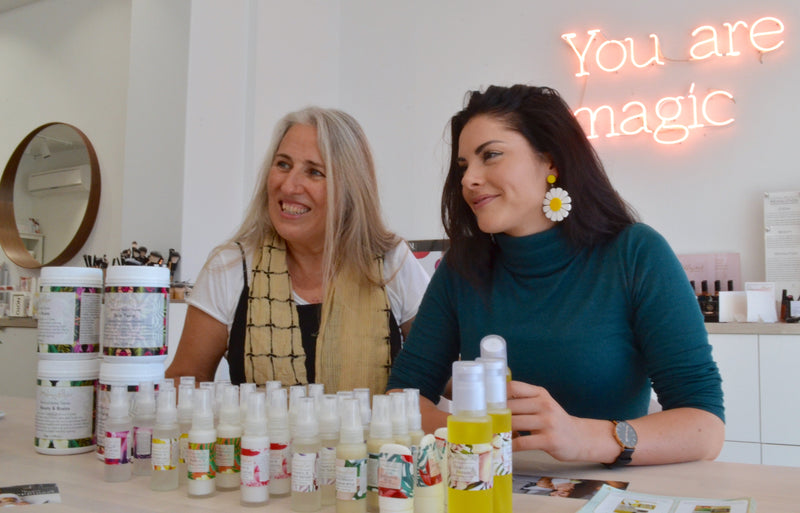 Mayella Founder Amanda with Brooke Chamberlain at Clean Beauty with Founder Erin Norden