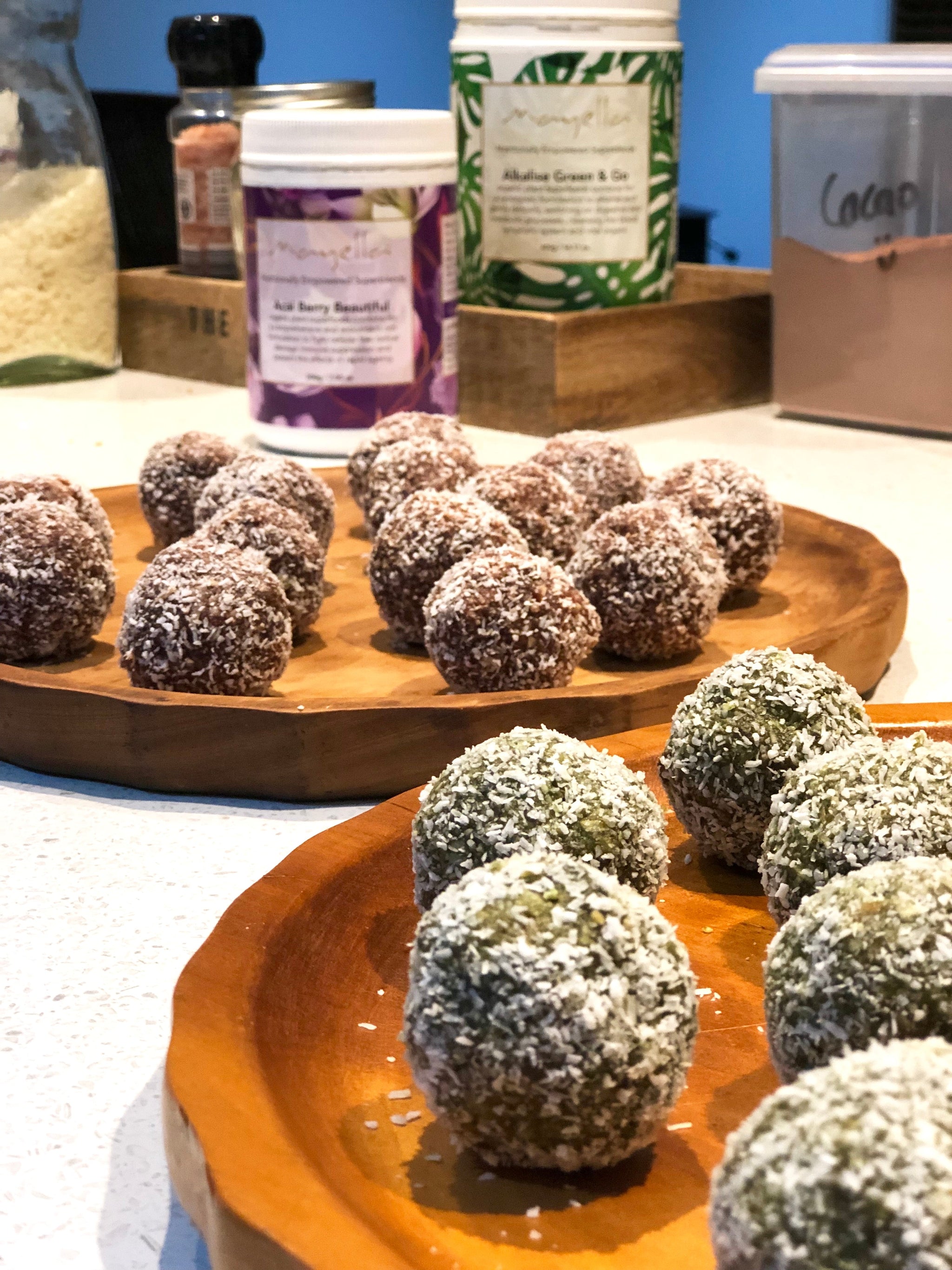 🍵 Healthy snack RECIPE: Mayella Meta Matcha Bliss Balls