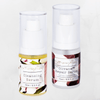 bottle of cleansing serum on olivane repair serum spice infusion on a grey background