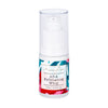 bottle of mayella AHA exfoliating whip in a 15ml glass pump bottle with a white background